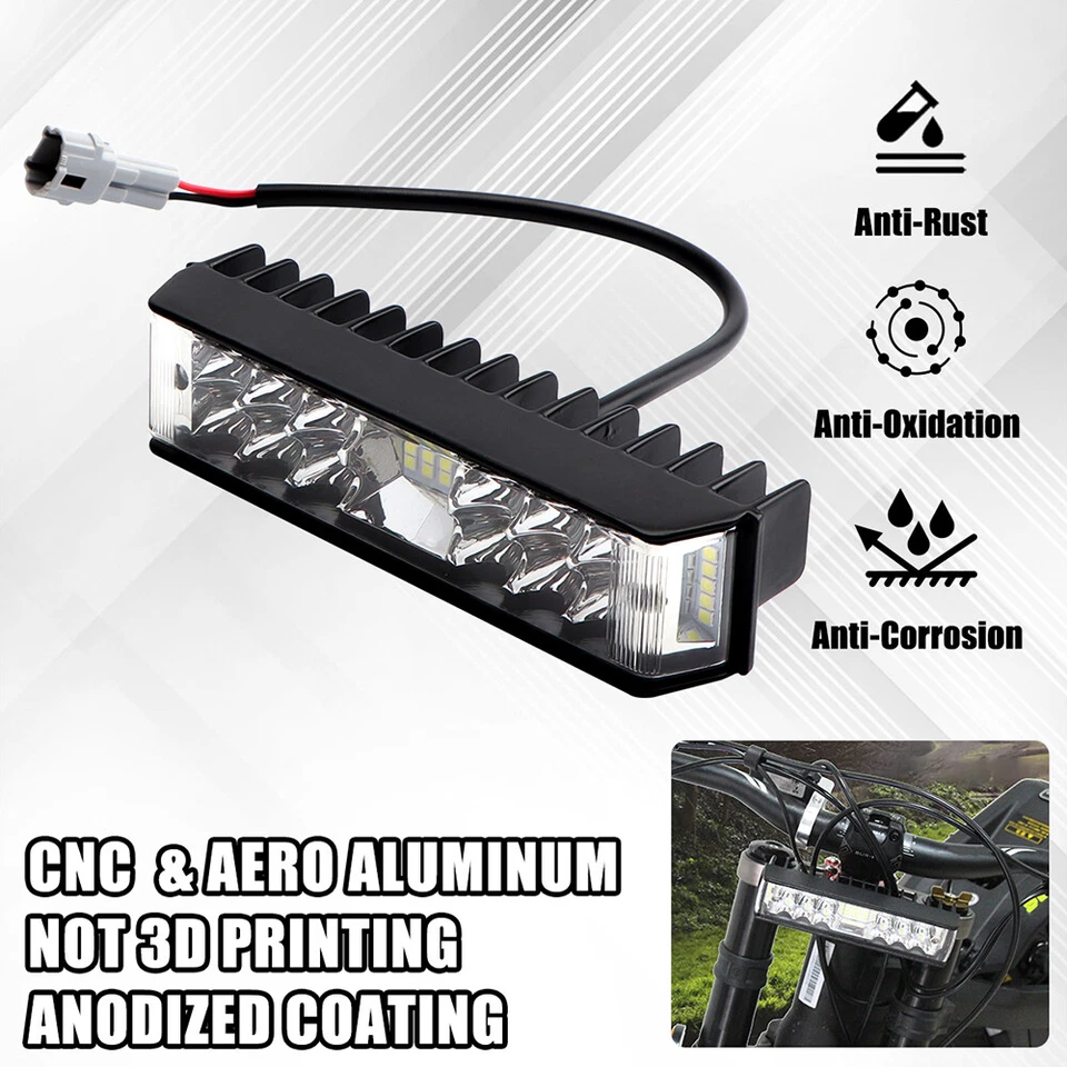 For SurRon LightBee Segway Headlight Plug N Play Light Bar Kit OffRoad E-Bike - Image 4 of 4