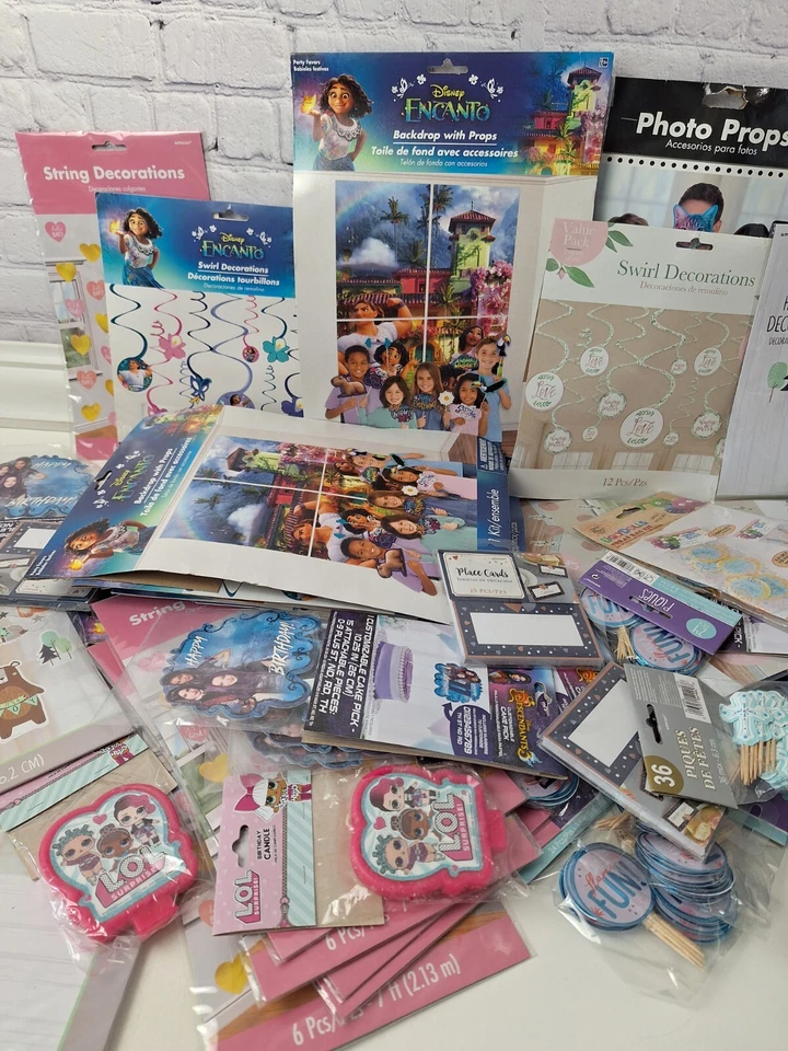 Party Supplies Bulk Lot, Random, Disney Encanto/Baby Shower/Photo Props 10lbs - Image 3 of 4