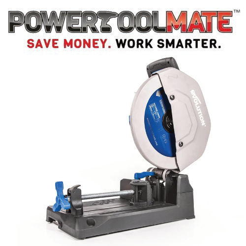 Evolution S355CPS 355mm Metal Cutting Chop Saw With Mild Steel Cutting