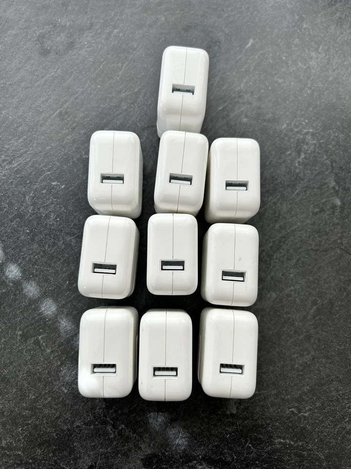 LOTE DE 10 Adaptador de Alimentação Carregador de Parede USB Apple 12W OEM para iPad iPhone A1401 - Imagem 4 de 4