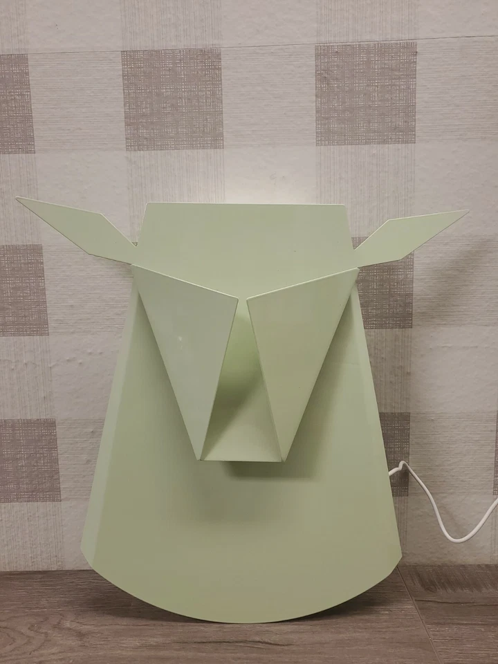 Lámpara de Pared LED Moderna Cabeza de Ciervo Relámpago Aluminio Navidad Verde Foto 2 de 2