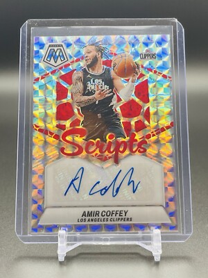 2023 Panini Mosaic - Scripts Silver Prizm #MS-COF Amir Coffey (AU)