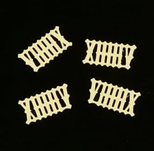 Cuckoo Clock Numeral Set Numbers Aged Cream Plastic 1/2" 12 mm Height Dial Part