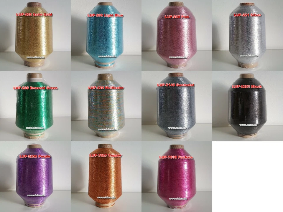 BOBBEL-TEUFEL Lurex Beilauf-Metallgarn Glitzer Konen Klöppeln Garn Viele Farben - Bild 2 von 3