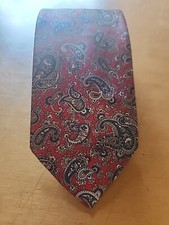 Ketch Red And Blue Paisley Neck Tie