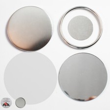 1-3/4" 44mm Mirro Button Badge Maker 100 Sets/Pack Vanity Mirror DIY Gift