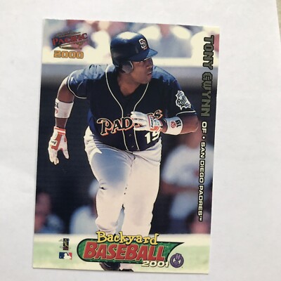 Pacific 2000 Backyard Baseball Card 2001 Tony Gwynn GUC San Diego