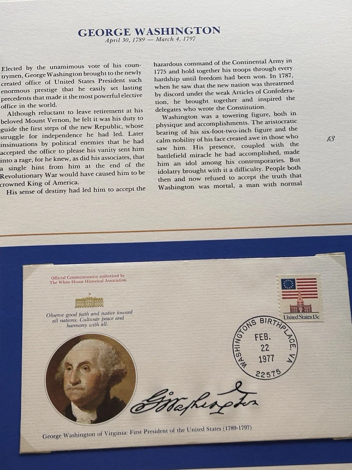 1977 FLEETWOOD THE PRESIDENTS OF THE UNITED STATES OF AMERICA FDC SET OF 39! - Image 4 of 4