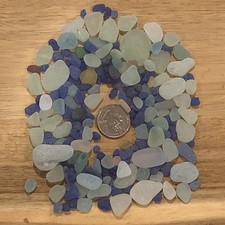 Authentic SURF TUMBLED Light Colored Sea Glass from Washington State USA