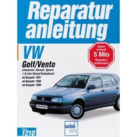 Vw Vento Diesel/Turbodiesel Typ 1H 1991-1998 Reparaturanleitung Bucheli Verlag