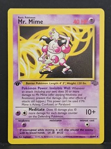 Mr. Mime 22/64 Jungle 1st Edition Non-Holo Rare Pokemon Card