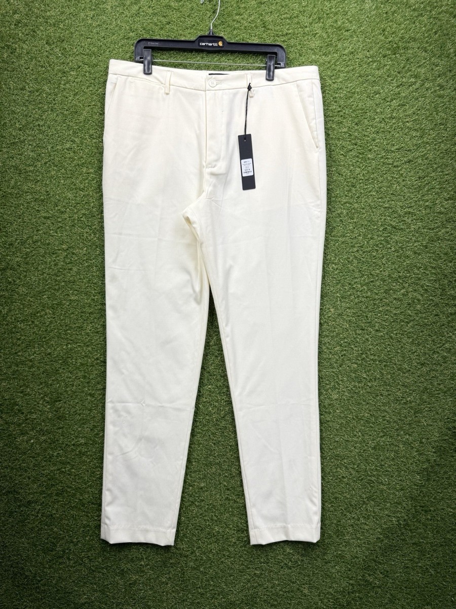 Fashion Nova Men Dress Pants Mens 38x32 Modern Stretch Slim Trouser White NWT Fashion Nova Men Dress Pants Mens 38x32 Modern Stretch Slim Trouser White NWT