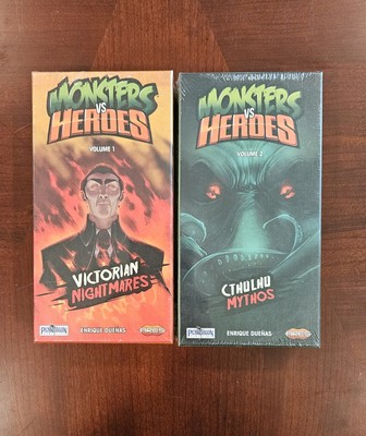 Monsters vs. Heroes: Vol. 1 & Vol. 2 From Ares Games- NEW