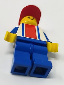 Vintage Lego Minifigure Trn040 Train Passenger Red Blue Metroliner 10001/4558