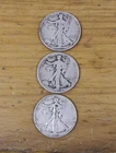 3 walking liberty half dollar 90% silver #002