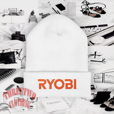 #ad Ryobi Tools Adult Winter White Classic Beanie Hat $28.98