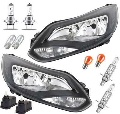 Scheinwerfer Set für Ford Focus 3 2011-2014 + OSRAM H1 H7 Original Line + LWR