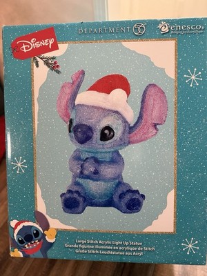 Disney Dept 56 Lge Stitch Acrylic Light Up Christmas Statue - New! $189 OBO