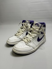 Nike Air Jordan 1 Women's Basketball Sneakers Retro High Court Purple, Size 9.5