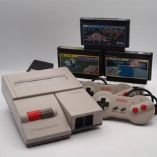 Nintendo New Famicom Console System HVC-101 + Lot of 3 Space Shooter Games