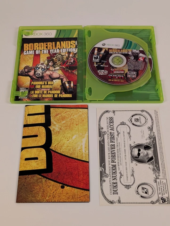 Borderlands Game of the Year Edition (Xbox 360)➡️CIB - Tested - Excellent 📀! - Image 3 of 4