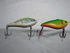 Vintage Bagley Rattle Trap & Codaicen's Lipless Crank Bait - 3" Crankbaits