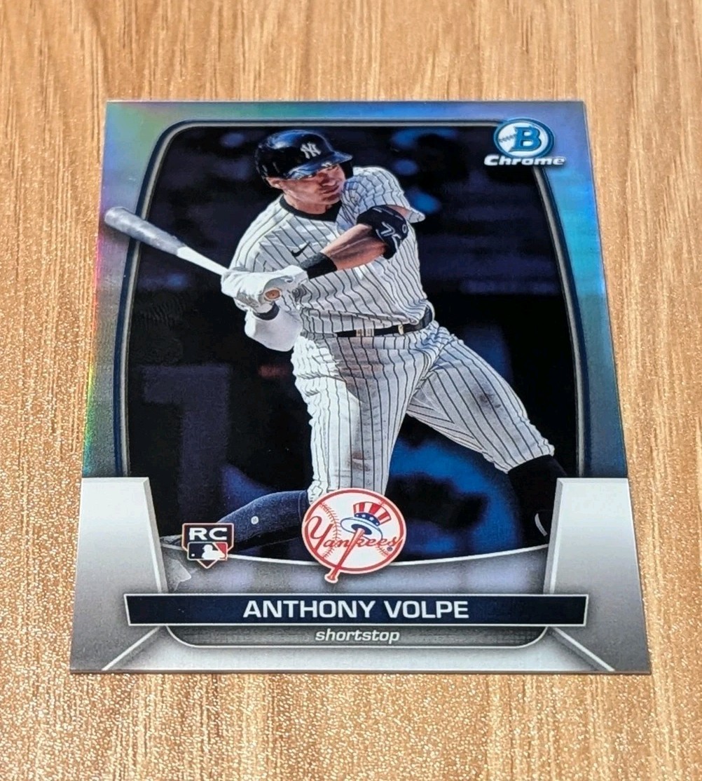 2023 Bowman Chrome Refractor #11 Anthony Volpe Rookie #'d /499 RC Yankees