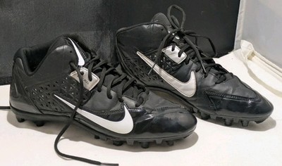 Nike Alpha Strike 3/4 TD Football Cleats Size 13 (579370-001) Black/White