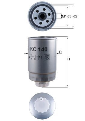 KNECHT KC 140 Kraftstofffilter für ALFA ROMEO,CHRYSLER,CITROËN,DODGE,FIAT,KIA,LA