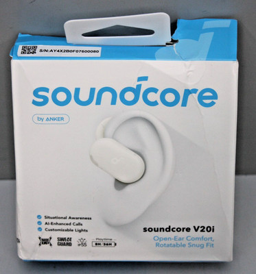 soundcore A3876G21, In-ear Kopfhörer mit Mikrofon Bluetooth Weiß( by ANKER) NEU