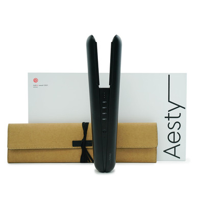 Aesty Dual Heater Ceramic Flat Iron Without Charging Cradle - Professional