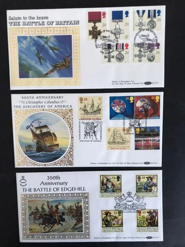 GB 1999/2 Battle of Edgehill 3 Benham FDC Issues Usec.