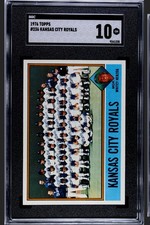 KANSAS CITY ROYALS WHITEY HERZOG TEAM CARD #236 1976 TOPPS SGC 10 GEM MINT