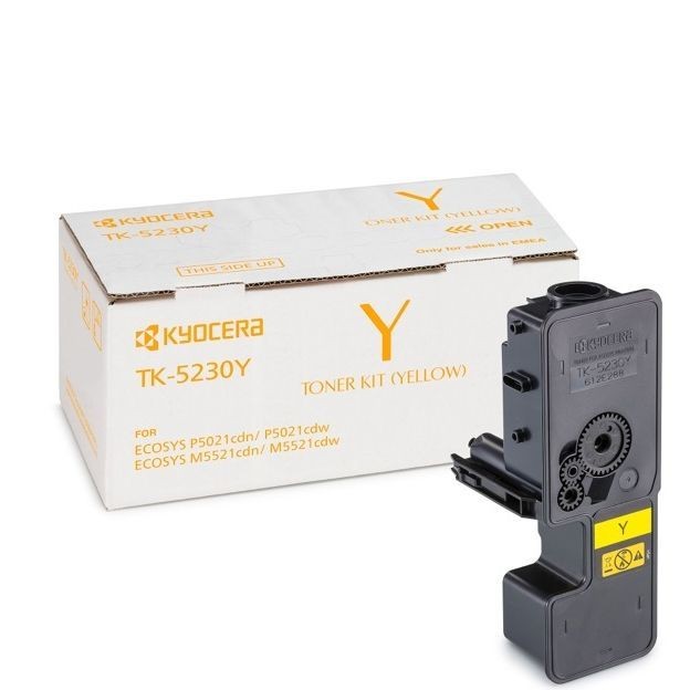 Toner original Kyocera TK-5230Y jaune consommable laser Ecosys M5521cdw