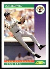1992 Score Joe Redfield Rookie Pittsburgh Pirates #412