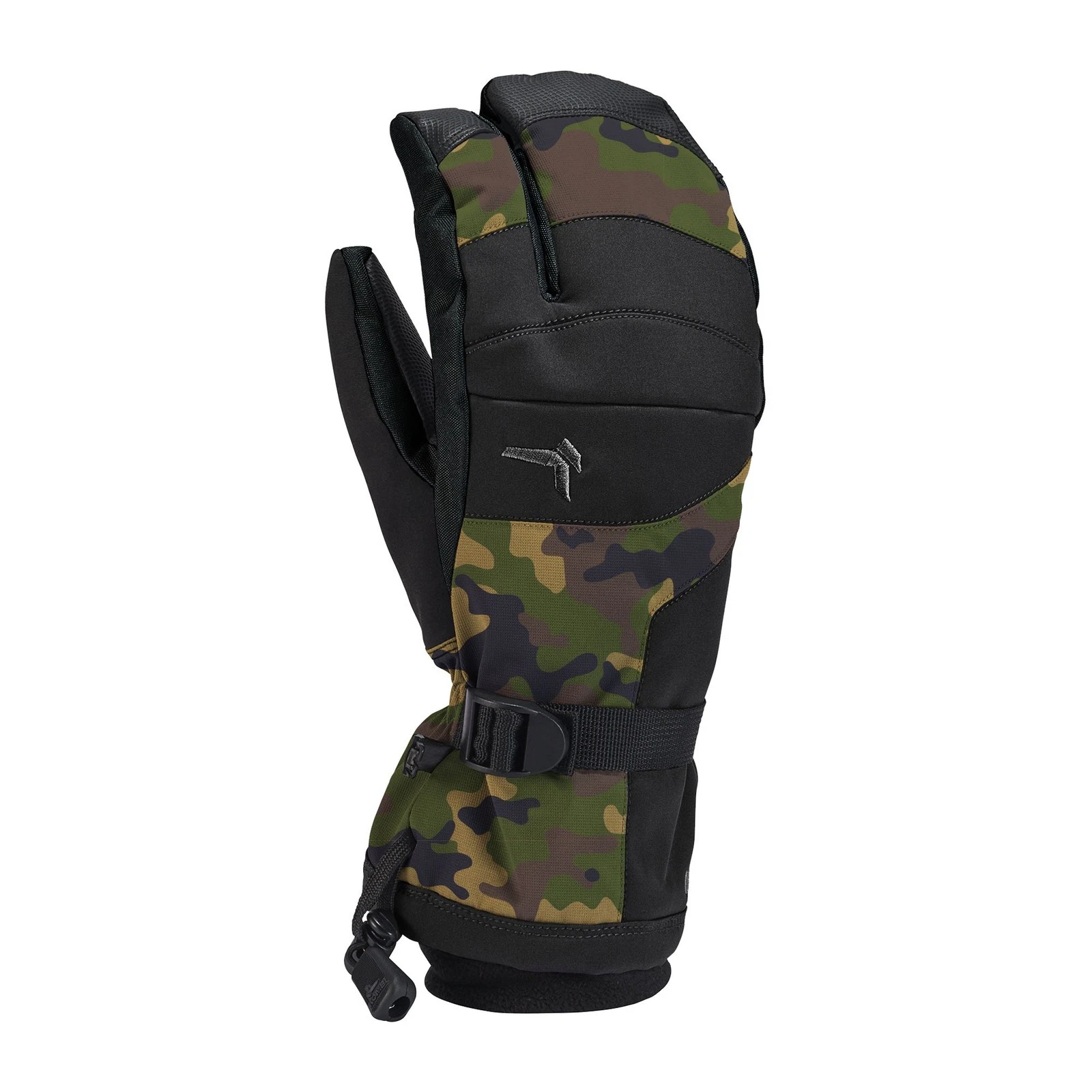 Kombi Storm Cuff 3-Finger Men's Gloves, Camo/Black, Small