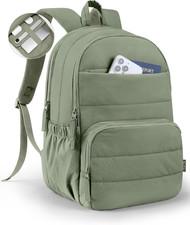 Travel Backpack for Women, 15.6 Inch Laptop Backpack, Quilted College Bookbag, C