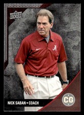 2014 UPPER DECK CONFERENCE GREATS NICK SABAN 111 MINT ALABAMA CRIMSON TIDE