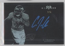 2015 Topps Diamond Auto Metallic Blue Ink 3/5 CJ Anderson #CA-9 Auto 3g3