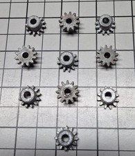 10 A.C. Gilbert Erector "P13" 12-Tooth Gears, cast white metal, set screws incl