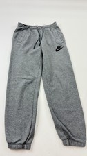 Nike Pants Mens Small Gray Club Fleece Joggers Sweatpants Just Do It Logo