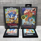Sonic the Hedgehog 1 & 2 Bundle (Sega Genesis) Tested - Authentic - No Manuals