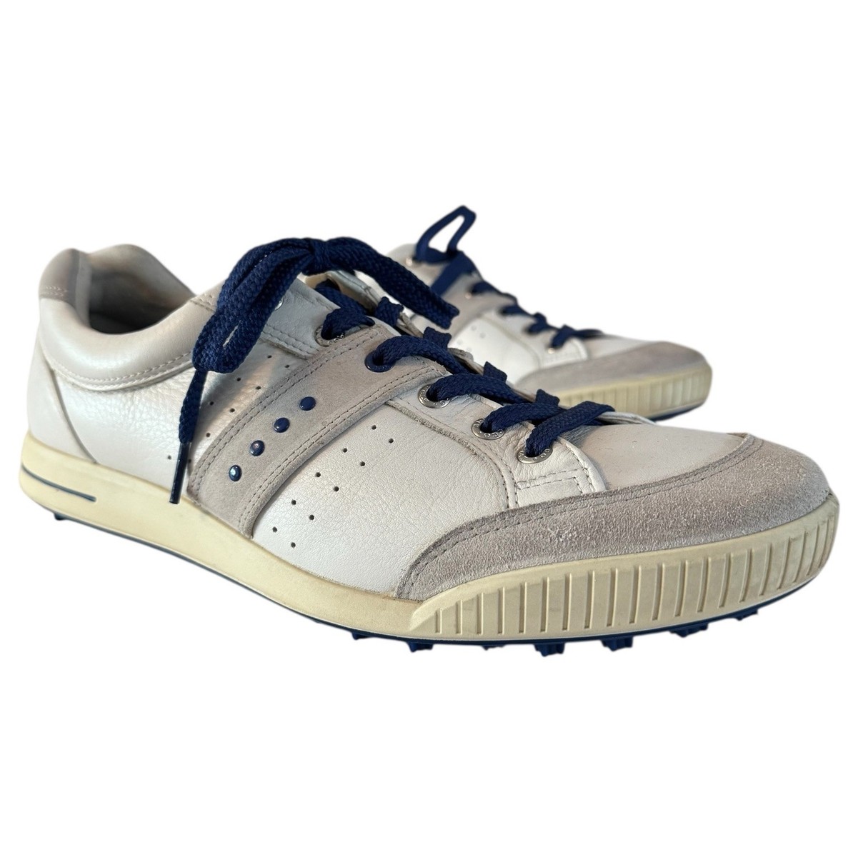 ECCO Street Retro Golf Shoes White Leather Men’s Size 45 (US 11-11.5) Spikeless s-l400.jpg main image 3