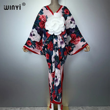 Women'S Pleated Elastic Loose Dress Boho Crumple Design Fashionable Long Holiday