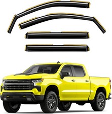 in-Channel Window Rain Guards Fit for Truck Chevy Silverado/GMC Sierra 1500 2019