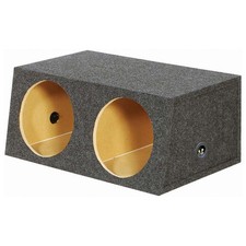 QPower 2 12-Inch Heavy Duty Angled Woofer Box with 1-Inch MDF Construction