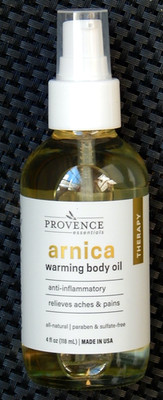 PROVENCE ESSENTIALS Arnica Warming Body Oil MADE IN USA  4 Fl Oz. NEW