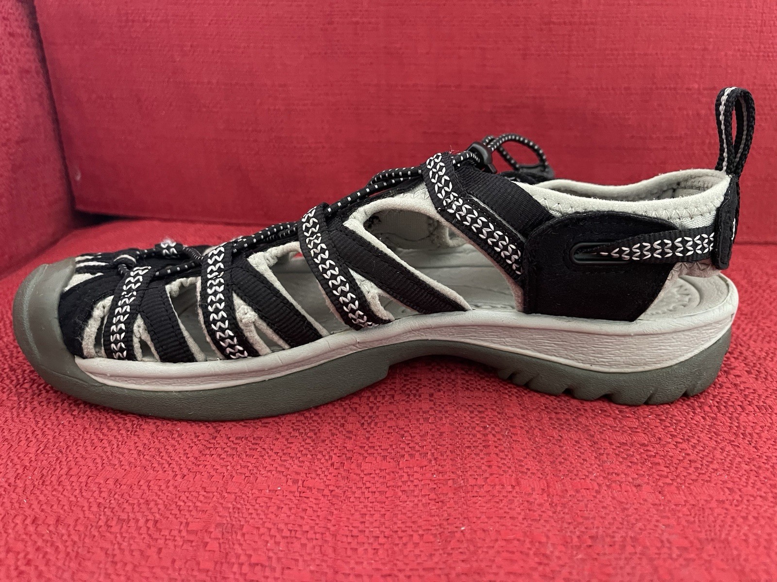 SANDALO DONNA KEEN WHISPER nero e grigio 7 1 2 IMPERMEABILE TREKKING MISURA 7 5