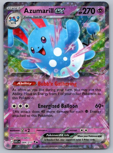 Azumarill ex 084/217 ASC Ascended Heroes Holo NM