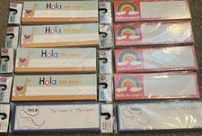Name Plates - 10 Packs - Spanish And English - Brand New, 30 Count Each Rainbow